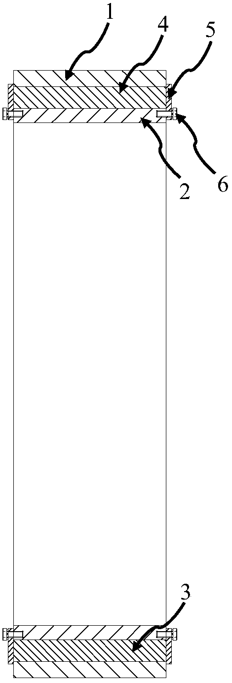 A bonded static connection structure