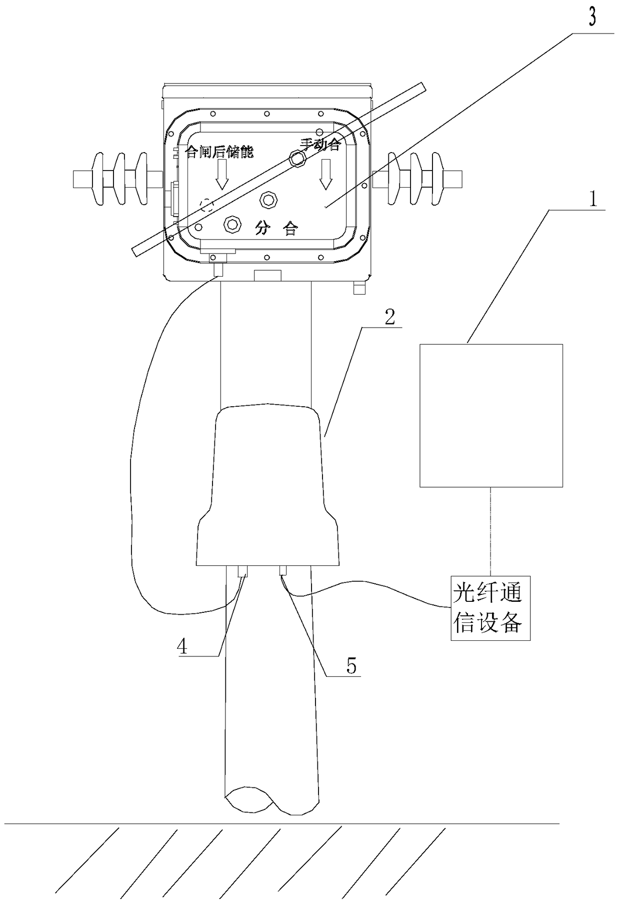 An on-line monitoring system and monitoring method for the mechanical characteristics of a power distribution switch