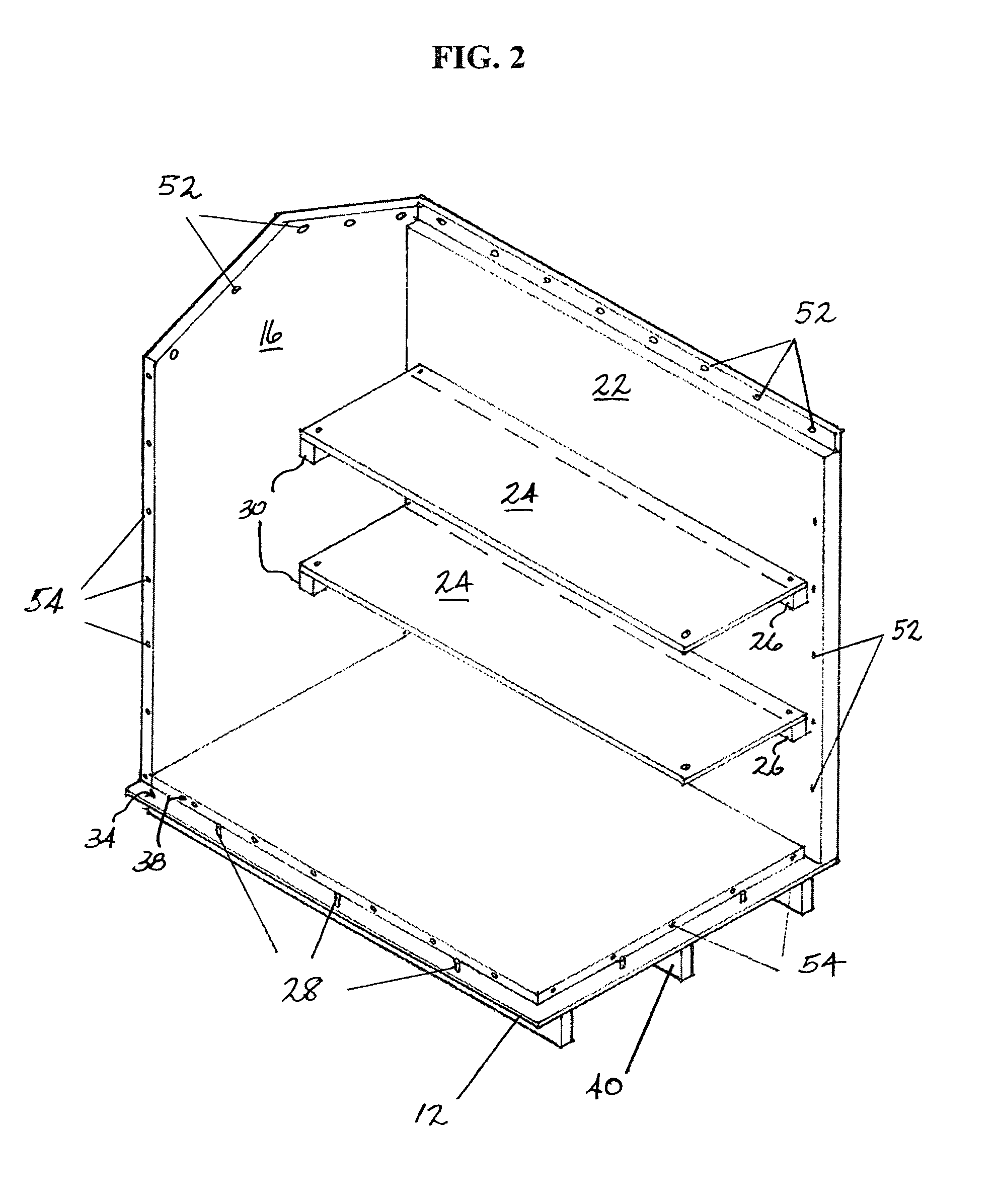 Method of assembling emergency shelter panels including a bed platform