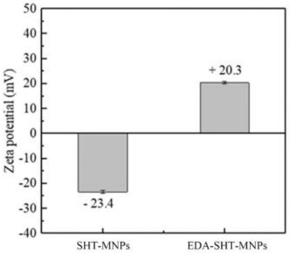 A kind of preparation method of amino magnetic nanoparticles and its application in dna extraction