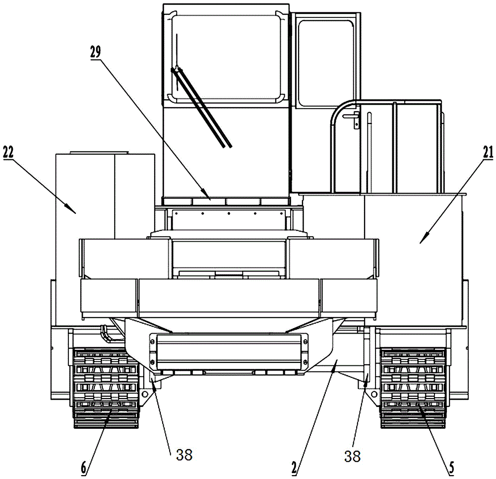 Opencast coal mine continuous transport walking crusher