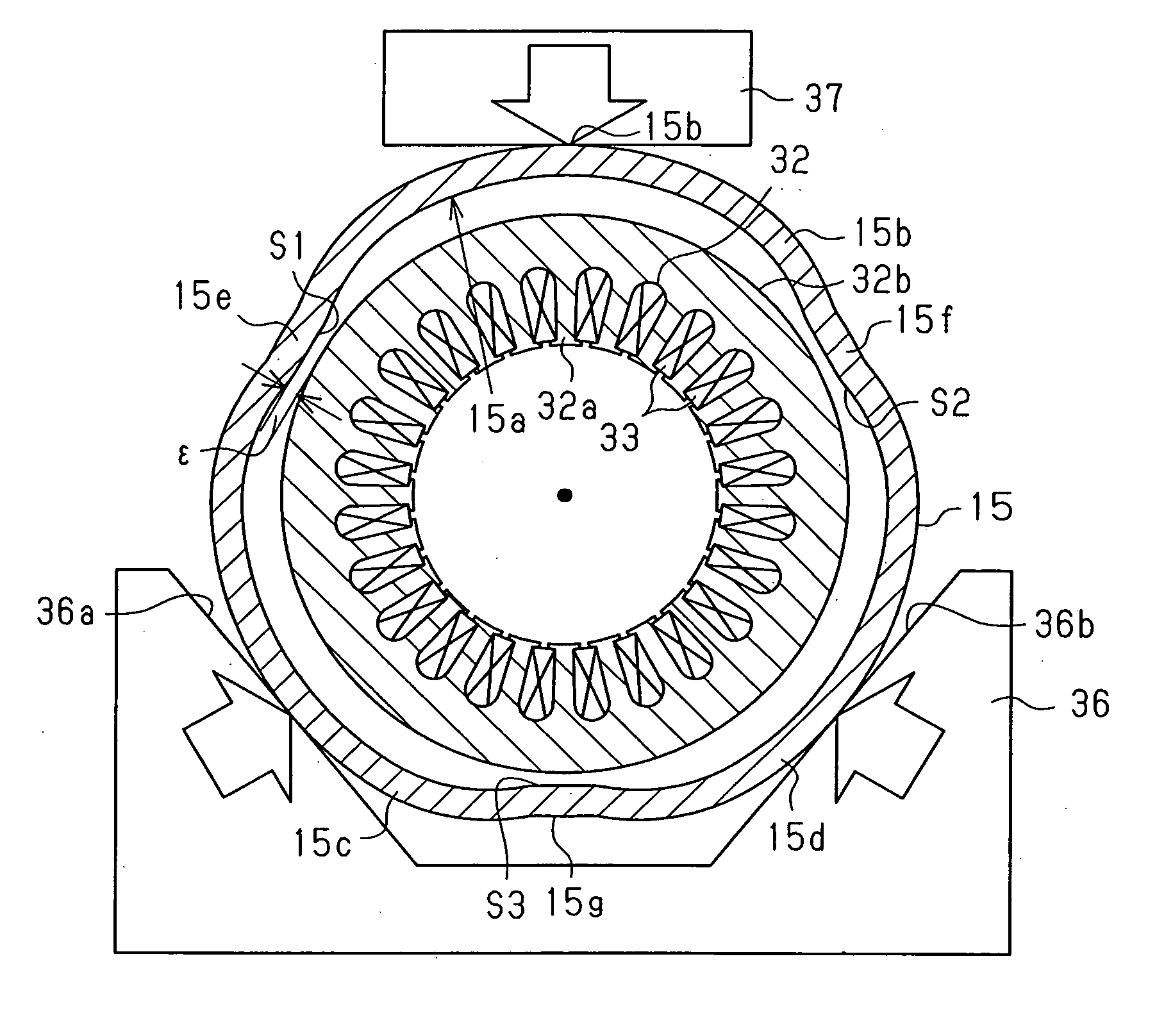 Assembly method of motor housing and stator core of sealed type motor-driven compressor