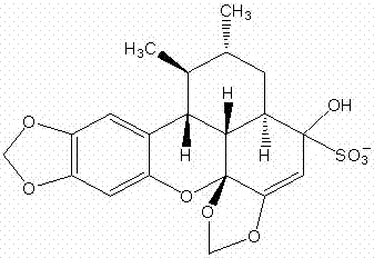 Sauchinone sulfonate or sauchinone and geniposide composition and application thereof in preparing liver protection medicine or senile dementia medicine