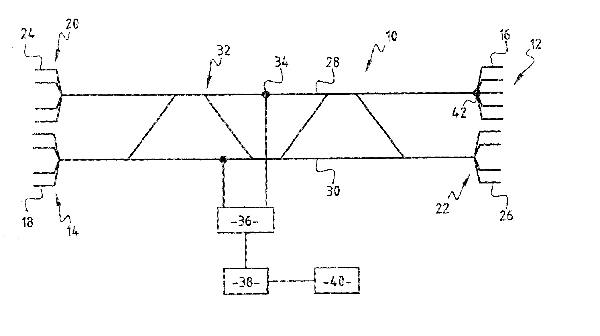 System for managing the route of a rail vehicle