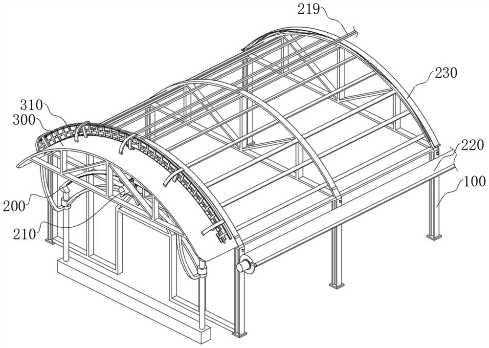 Automatic bidirectional winding and pulling device for sun protection and heat preservation of vegetable greenhouse