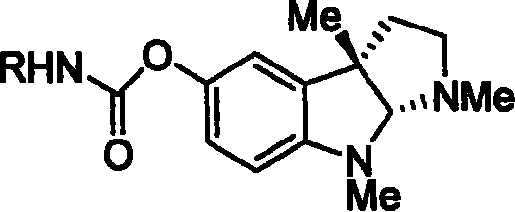Synthesis for natural medicament physostigmine for resisting senile dementia disease and phenylaminoformic acid ester phenserine