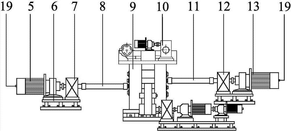 Energy-saving metal strip rolling mill and rolling method