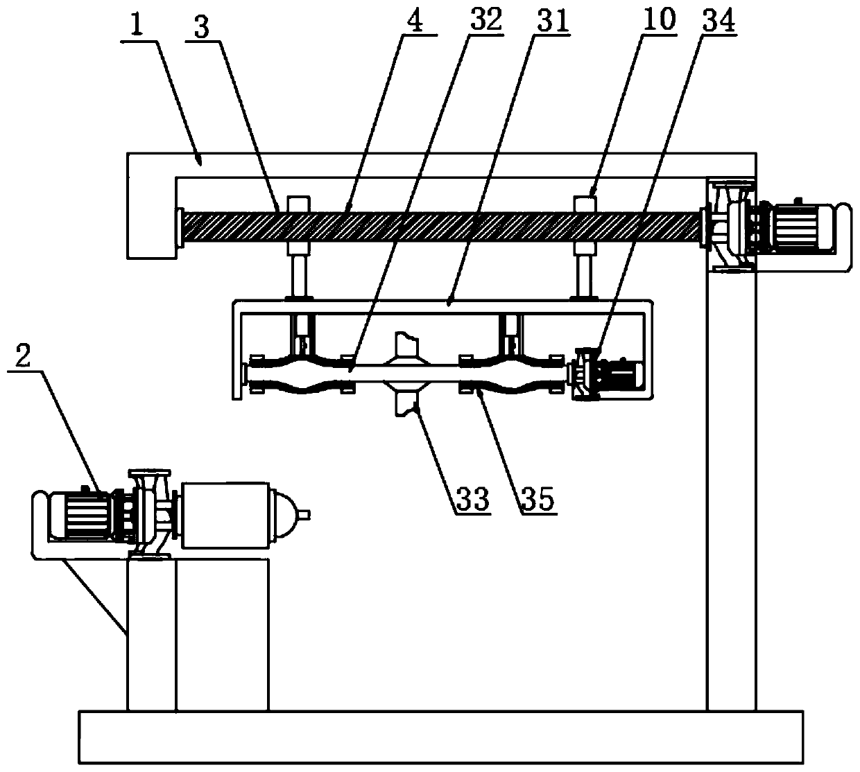 Cold spinning device applied to steel seamless gas cylinder