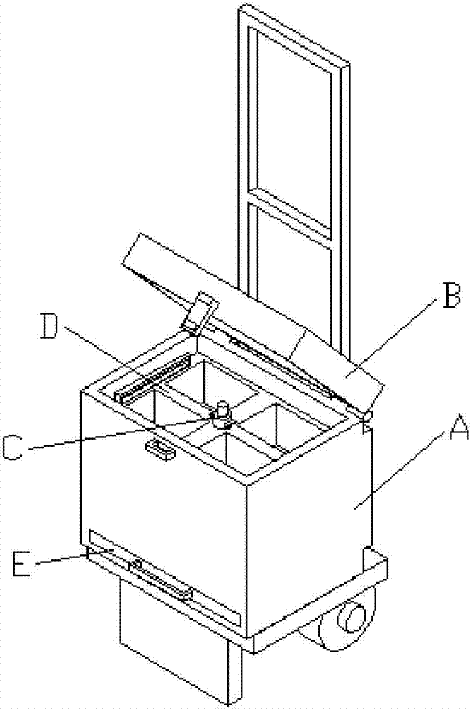 Compartment limiting mechanism for first-aid case