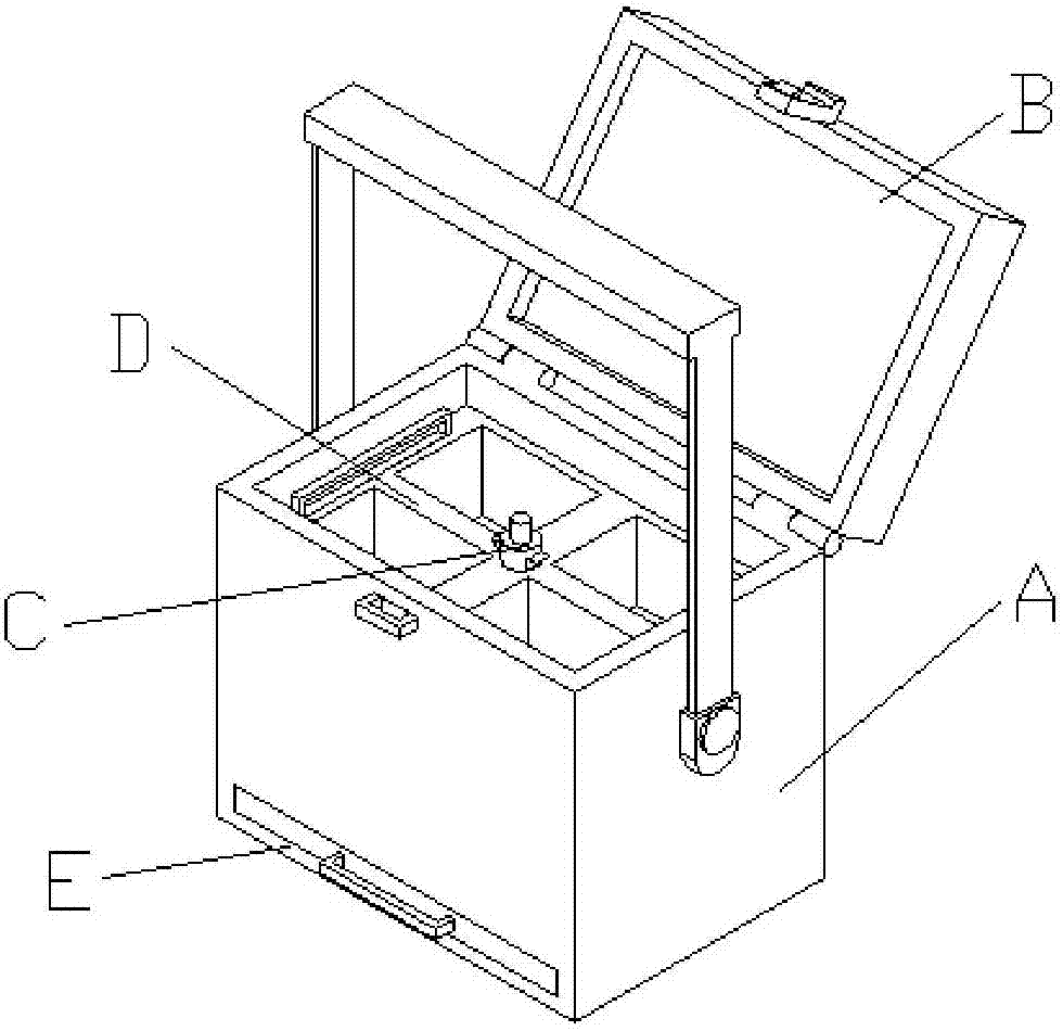 Compartment limiting mechanism for first-aid case