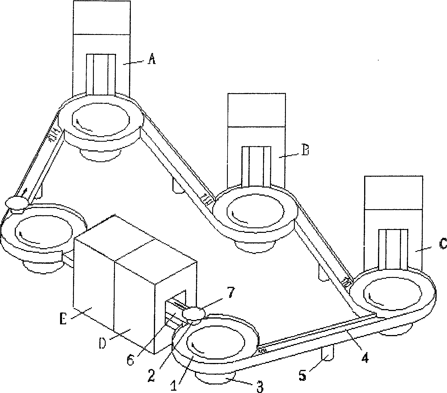 Silicon wafer high speed transport method and system capable of implementing multi-position processing