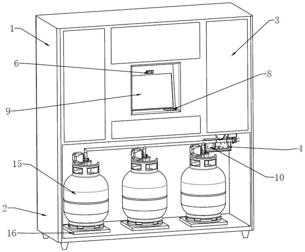 Express sending and receiving system based on fuel gas cabinet