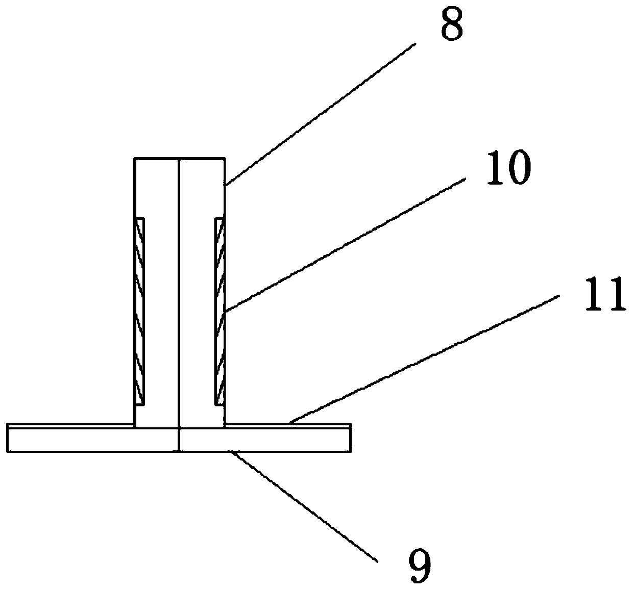 Mold dragging and putting rack convenient to move