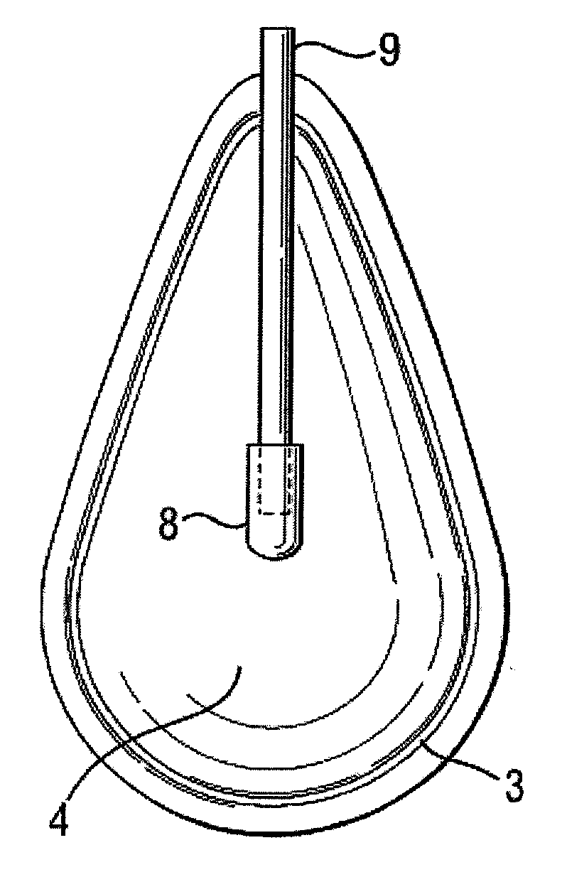 Inflatable device for use in impulse therapy