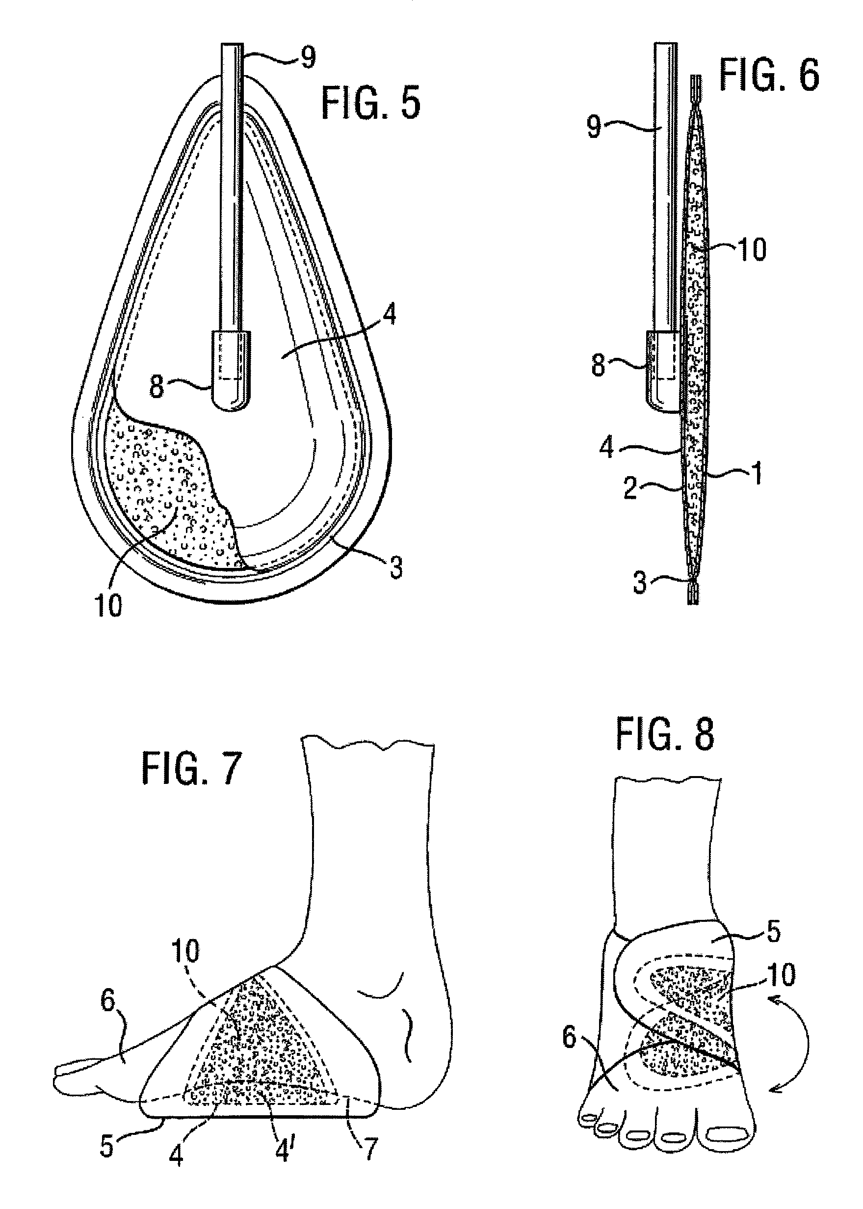 Inflatable device for use in impulse therapy