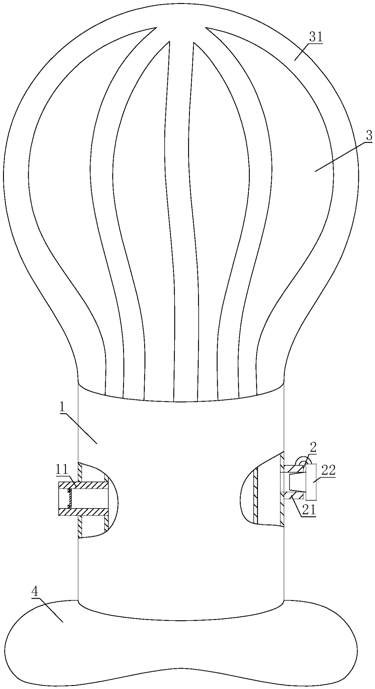 Extrusion-type artificial respiration device capable of being compressed integrally