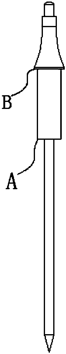 Water diversion core staggered material receiving device and method