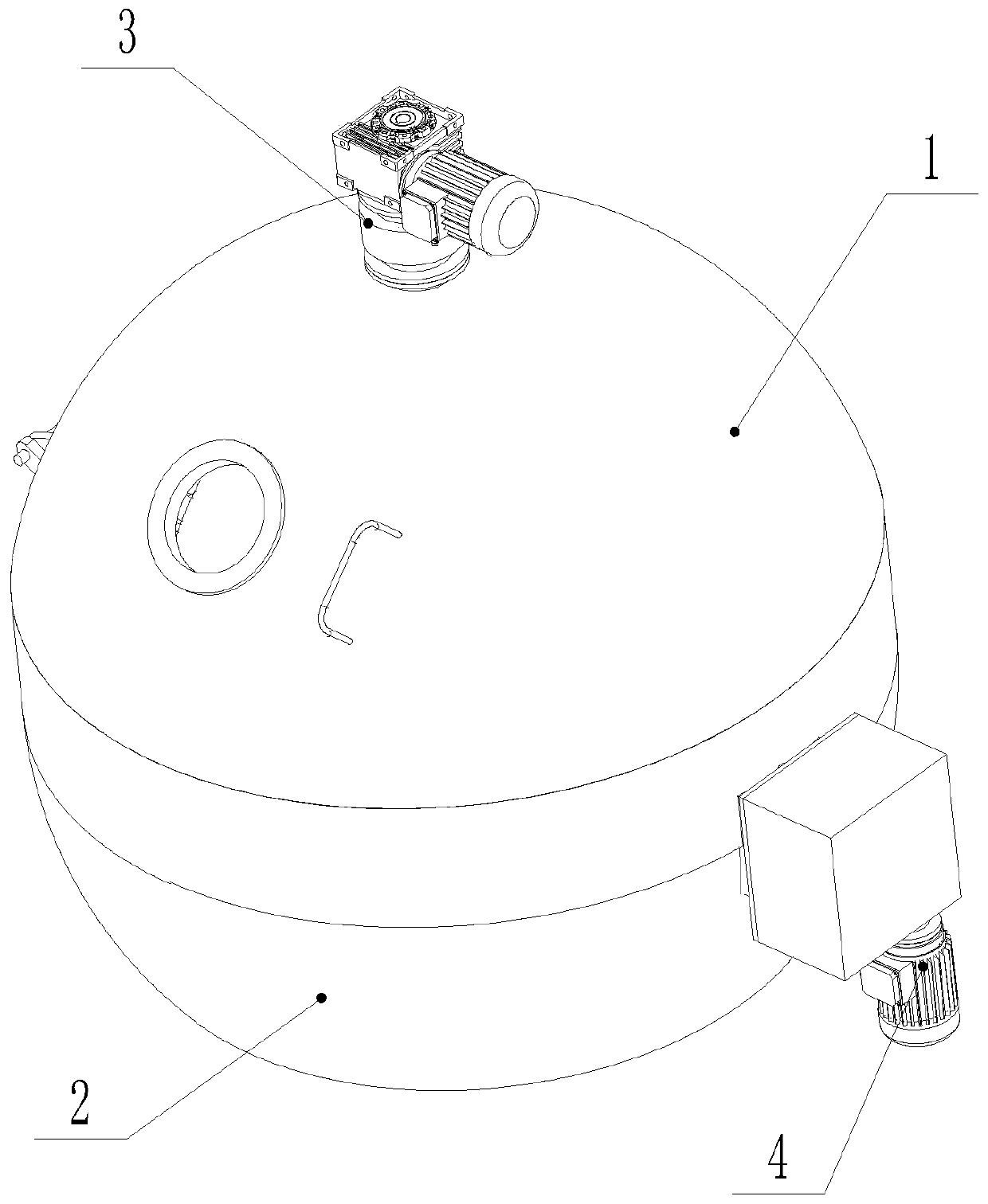 Revolution-type semiconductor evaporation table