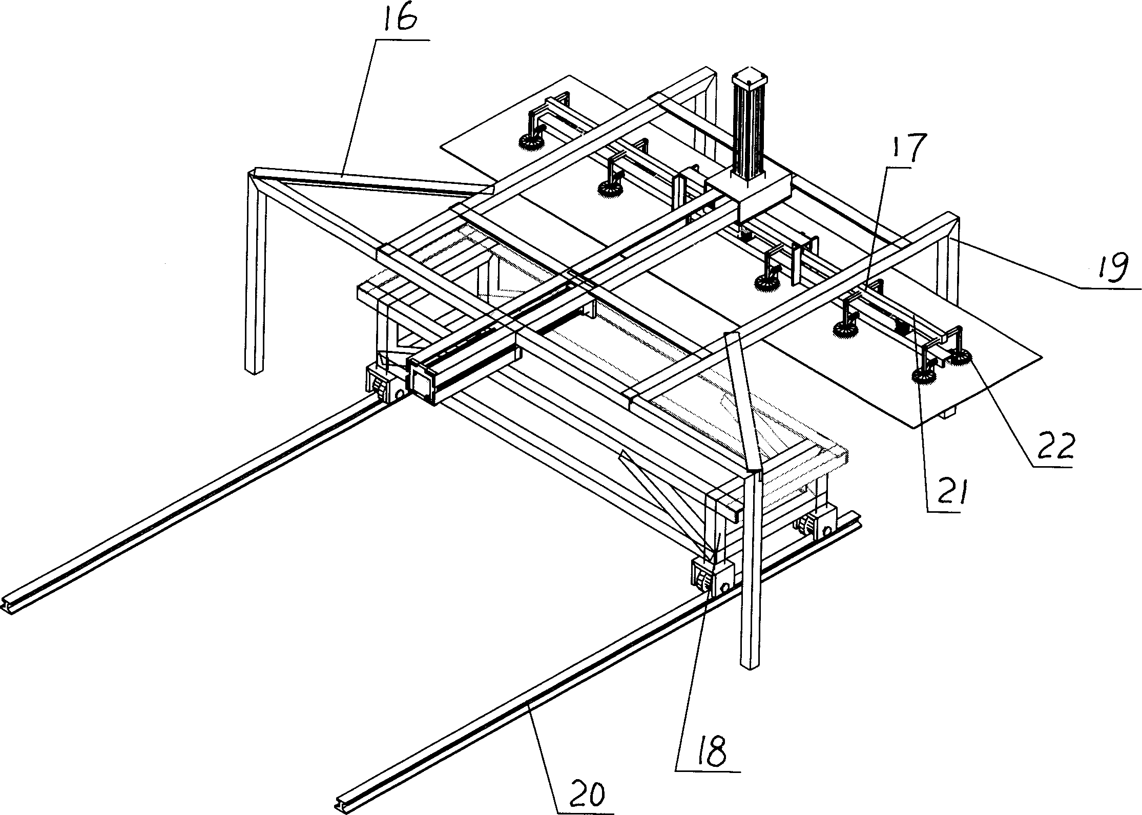 Light weight wall board production technology and equipment complex thereof