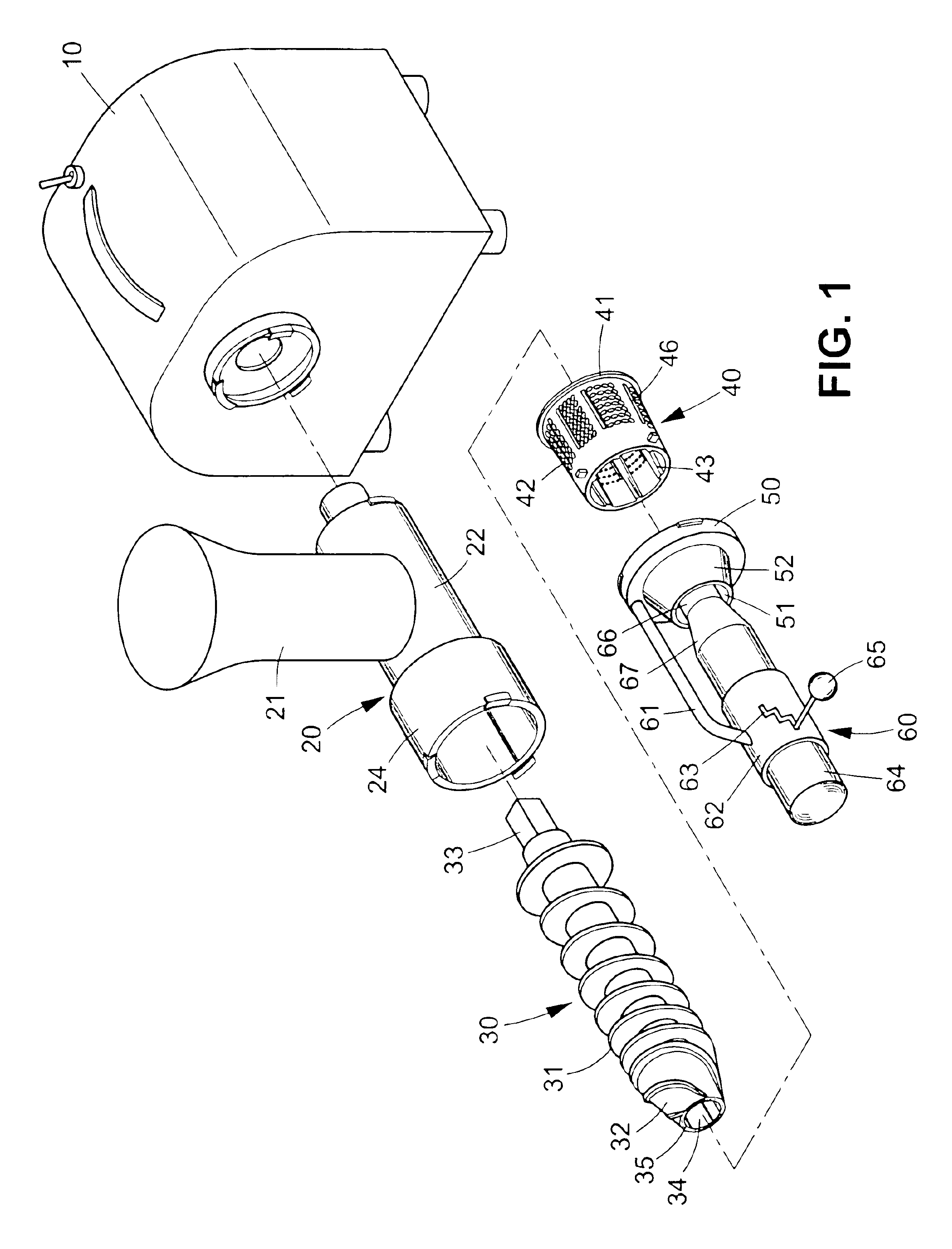 Device for extracting juice from plant