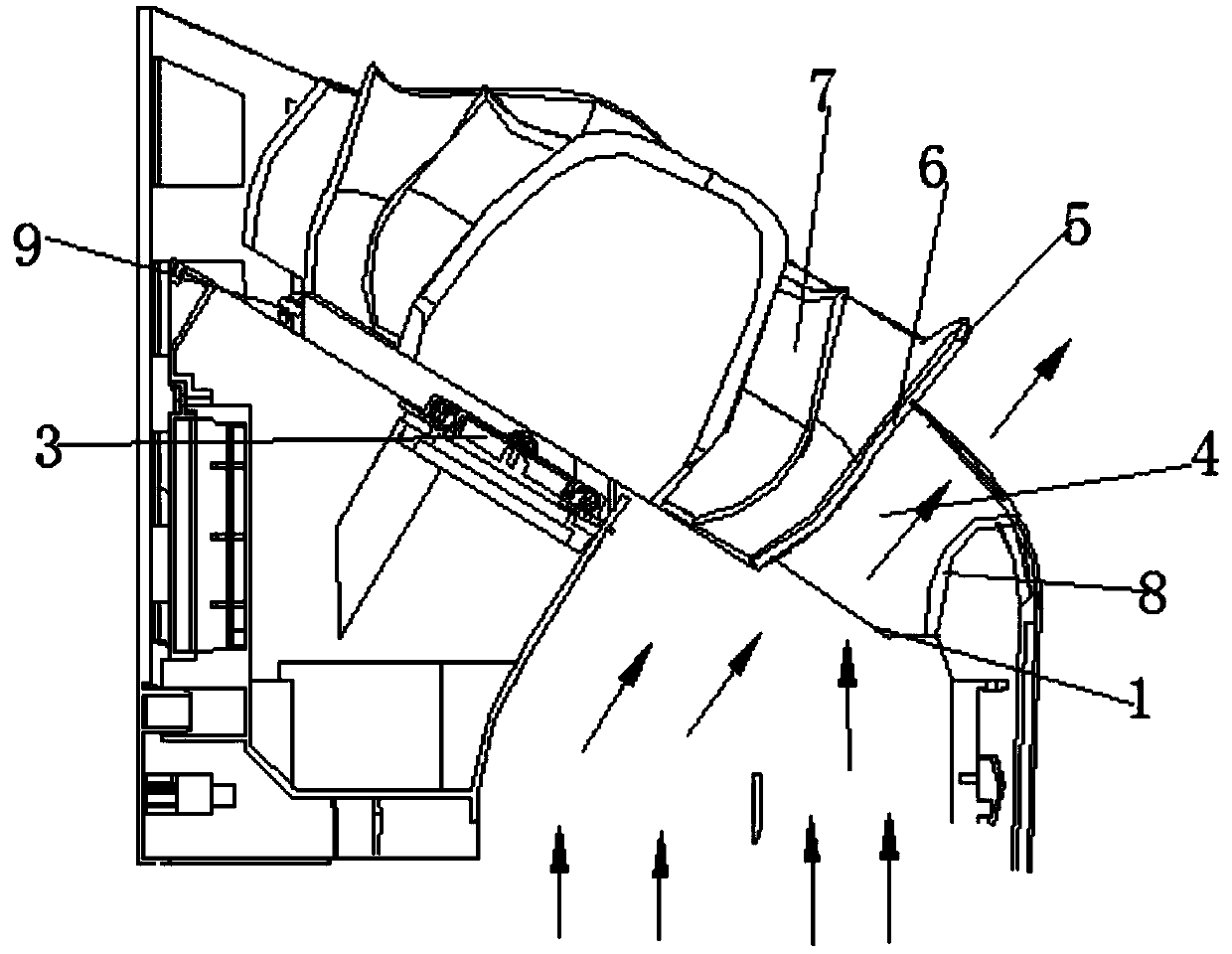 Air outflow structure and air conditioner with air outflow structure