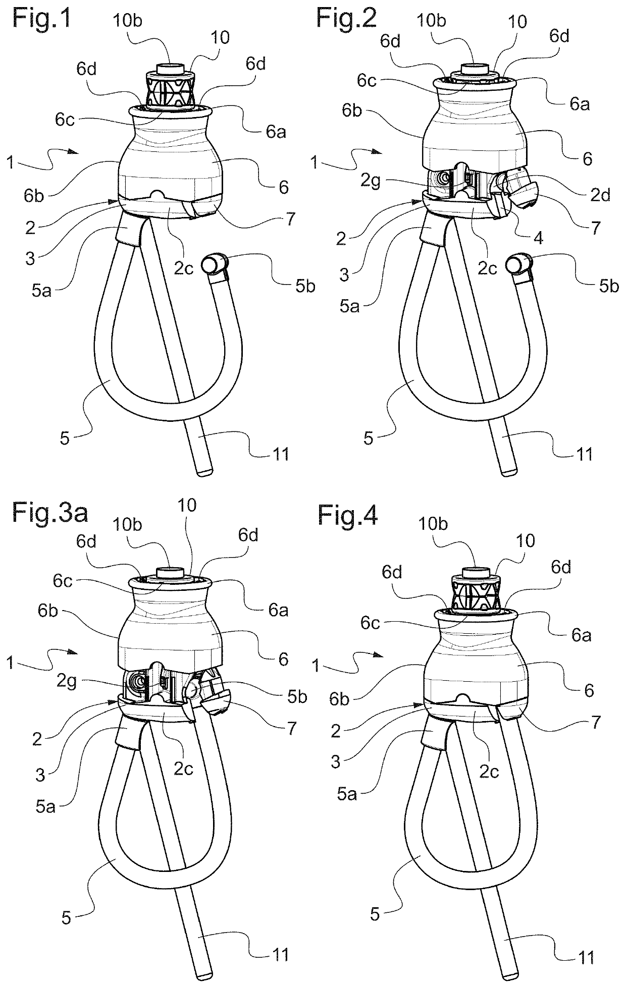 Coupling system, assembly of an equipment rigidly connected to a user and a coupling system and kiteboarding kite bar