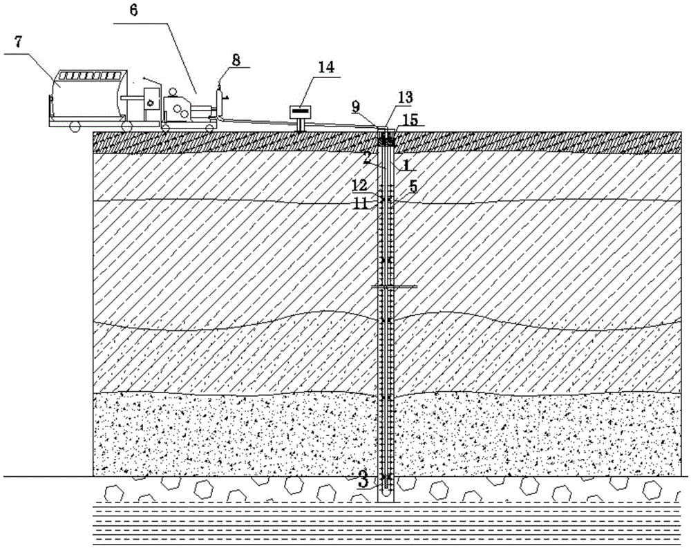 Covering type soil filled and soft soil stratum segmented reinforcing device and method