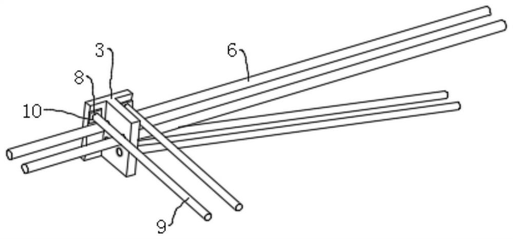 An anchoring structure and construction method of interlaced tensioning tendons of prestressed tendons at end-column-beam joints