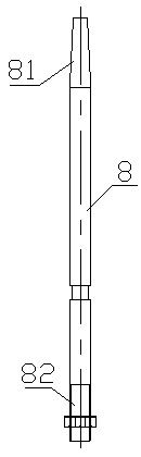 Rapid replacement method for slewing bearing of large continuous casting ladle turret