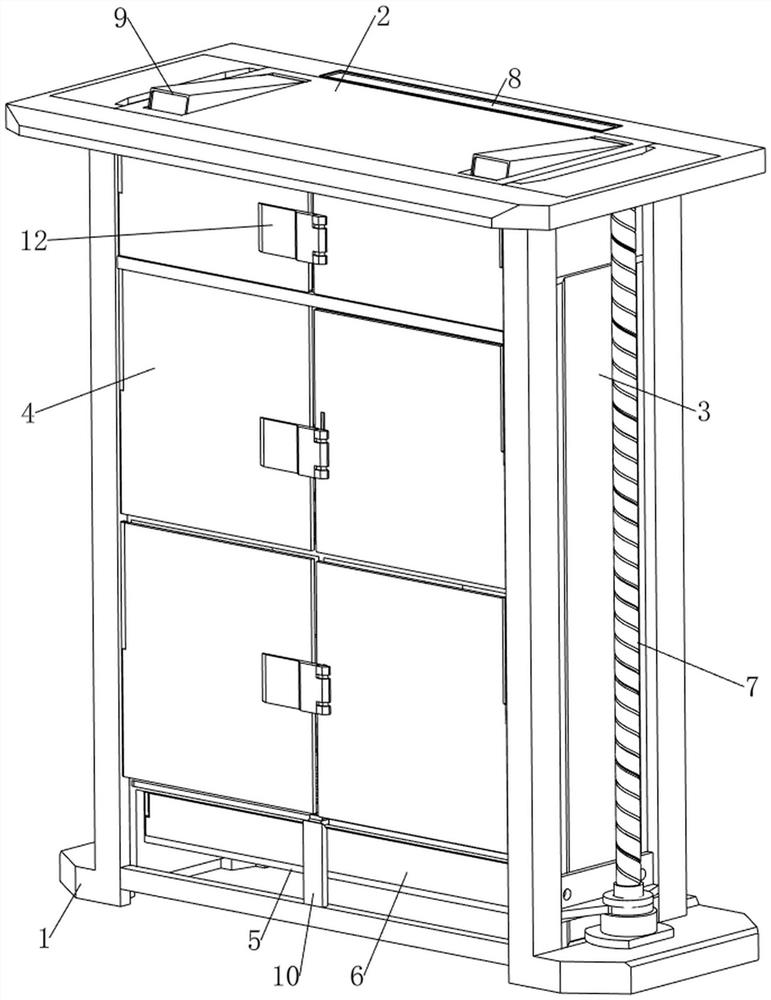 Lifting type compact shelf