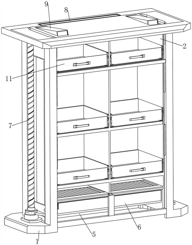 Lifting type compact shelf