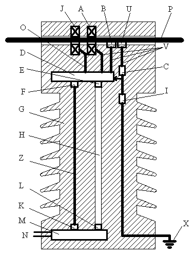 Composite power supply-based device for detecting comprehensive parameters of high voltage system on line