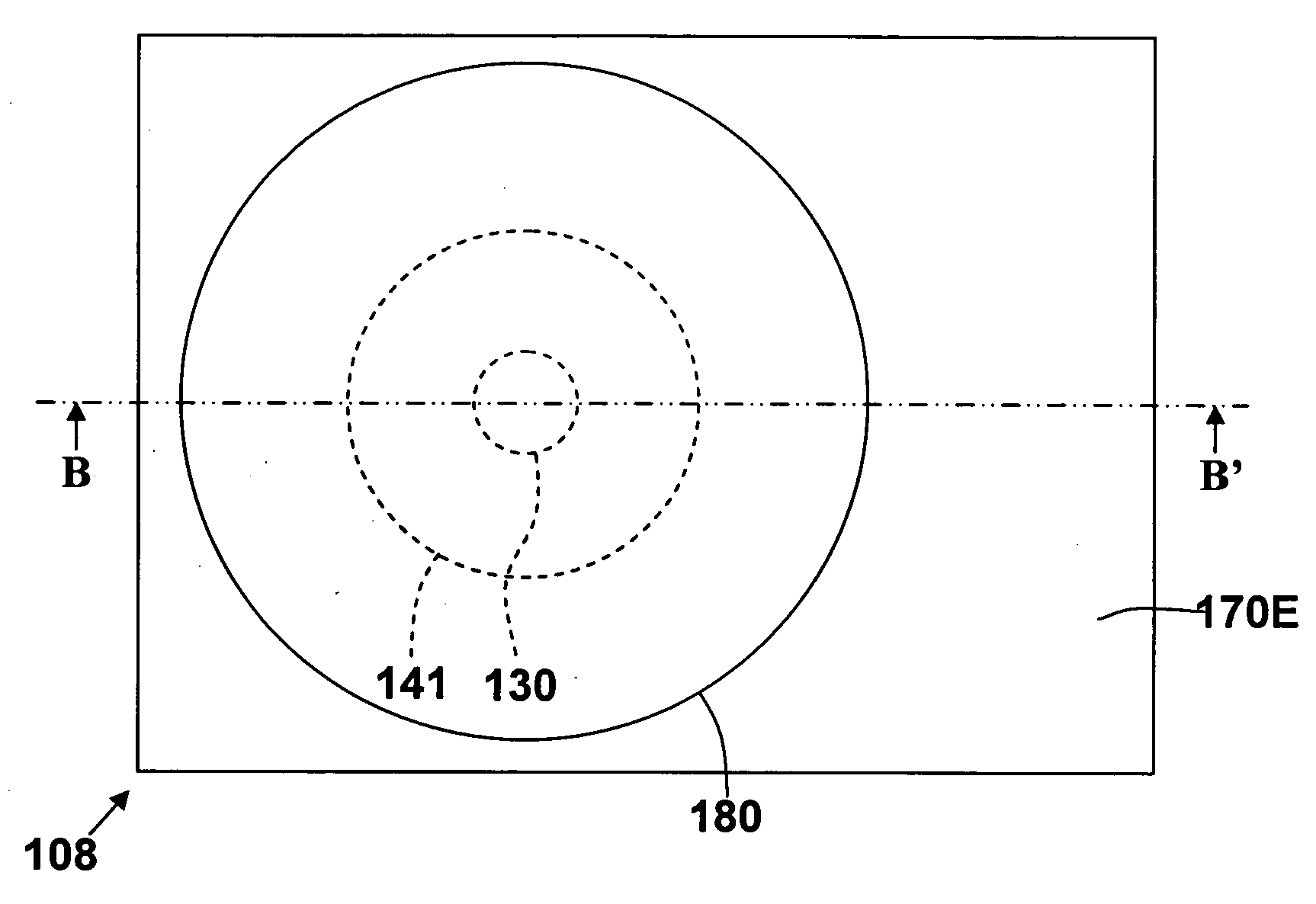 Phase change memory element with a peripheral connection to a thin film electrode and method of manufacture thereof