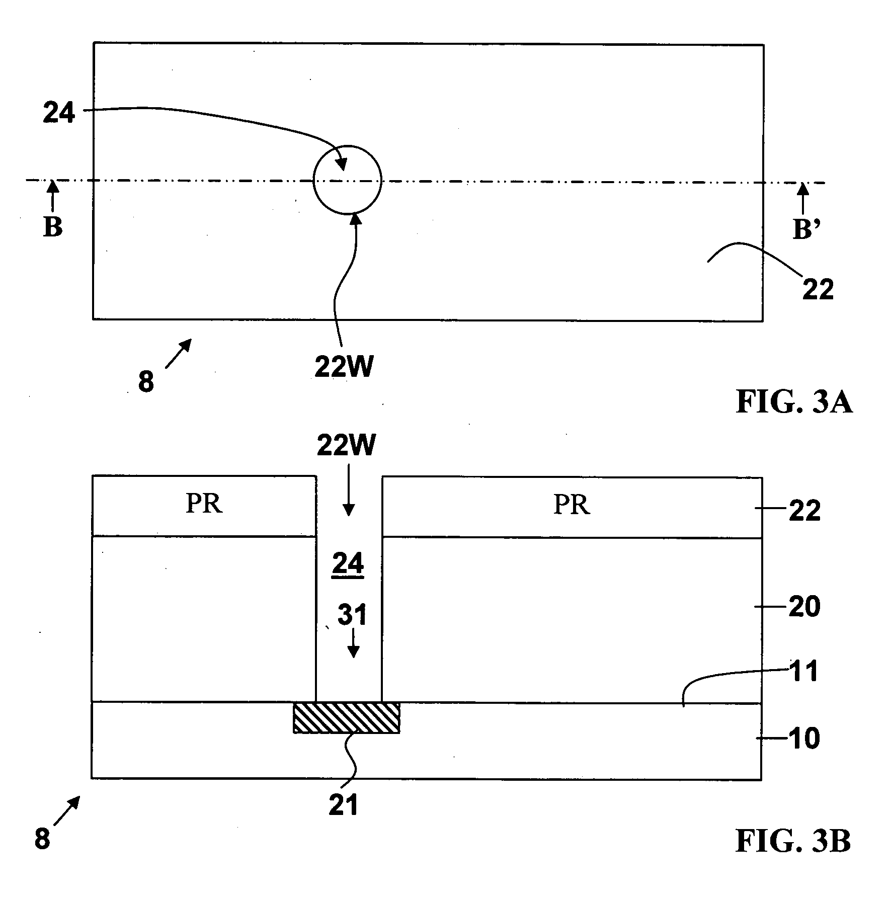 Phase change memory element with a peripheral connection to a thin film electrode and method of manufacture thereof