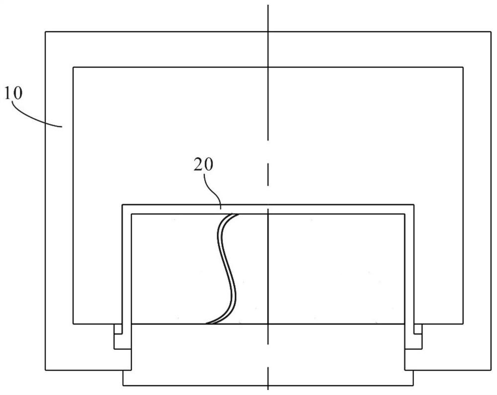 Isostatic pressing device, dry bag type isostatic press and isostatic pressing method