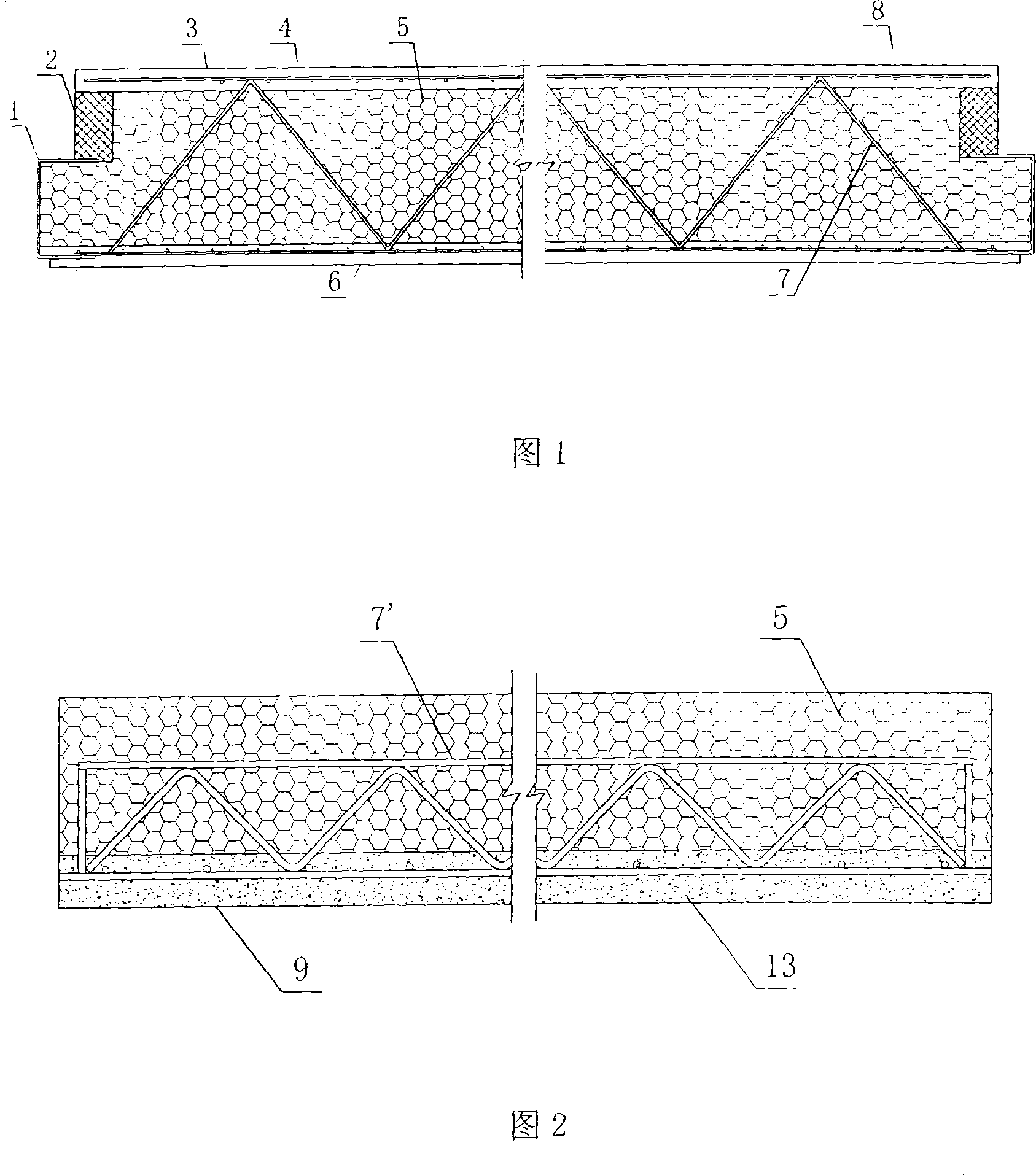 Composite thermal insulation wall body and method for producing and mounting the same