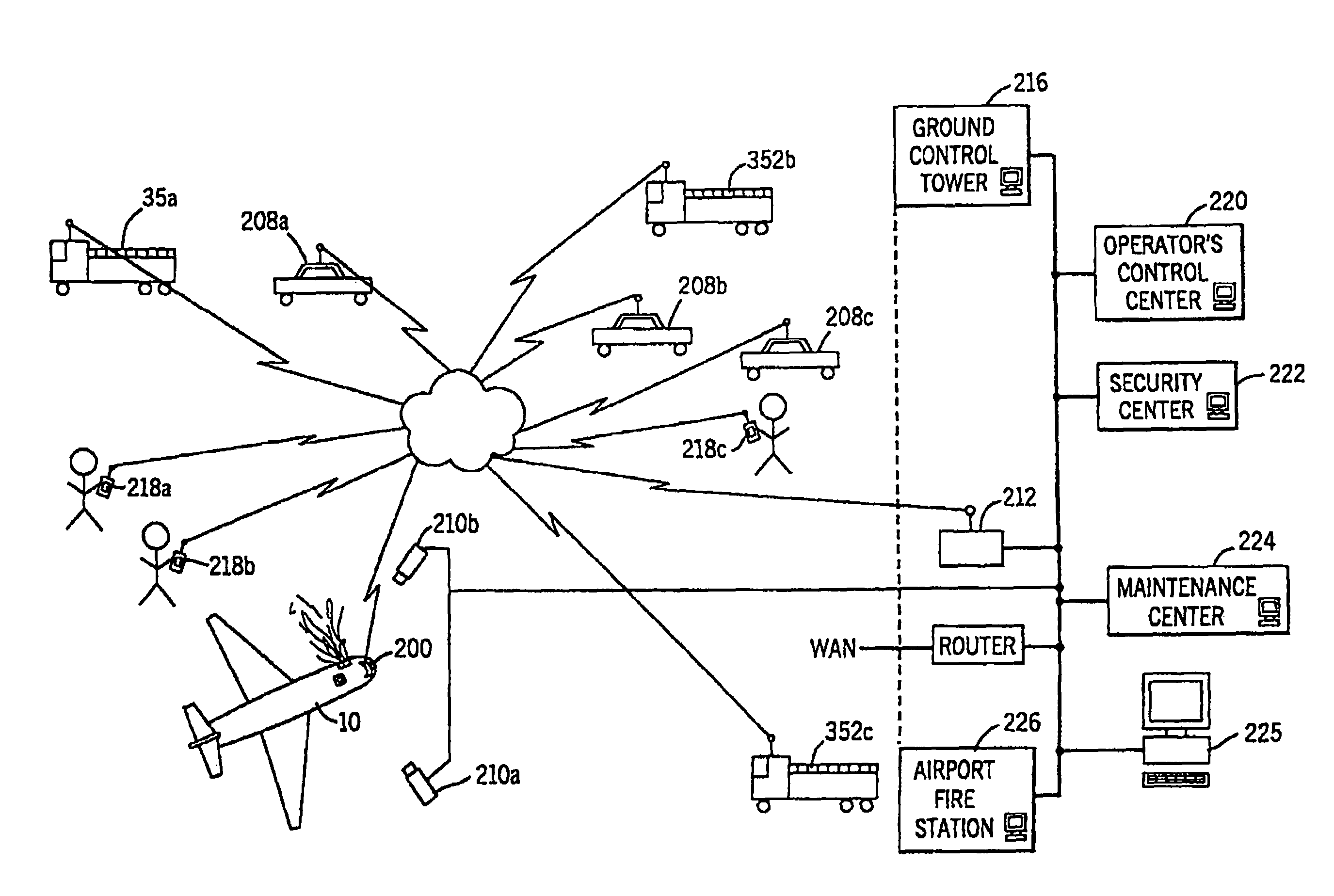 Apparatus and method of collecting and distributing event data to strategic security personnel and response vehicles