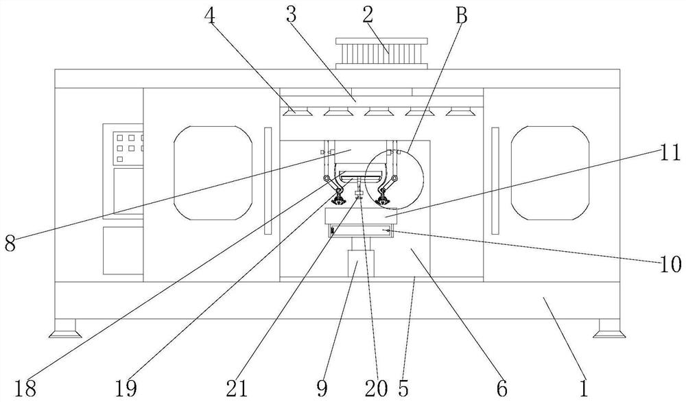 Water spraying device for milling based on precision numerical control machine tool