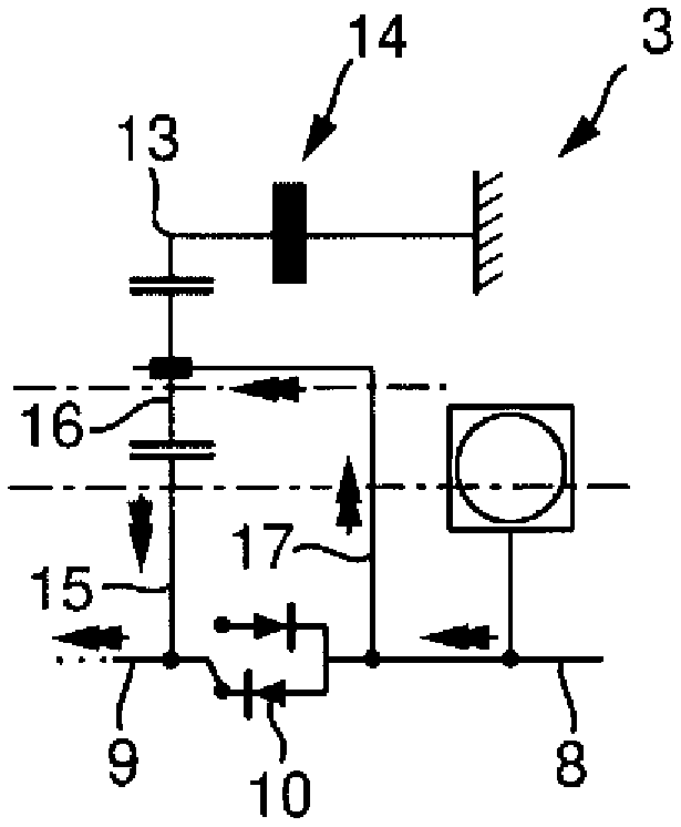 Method for controlling switchable planetary gear set in belt pulley plane of drive train