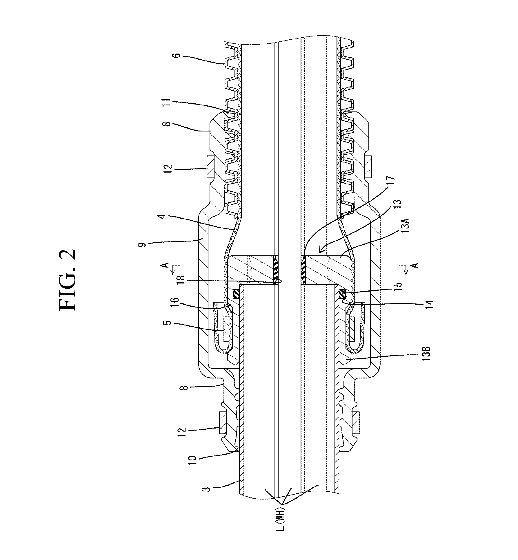 Shield structure for wire harness