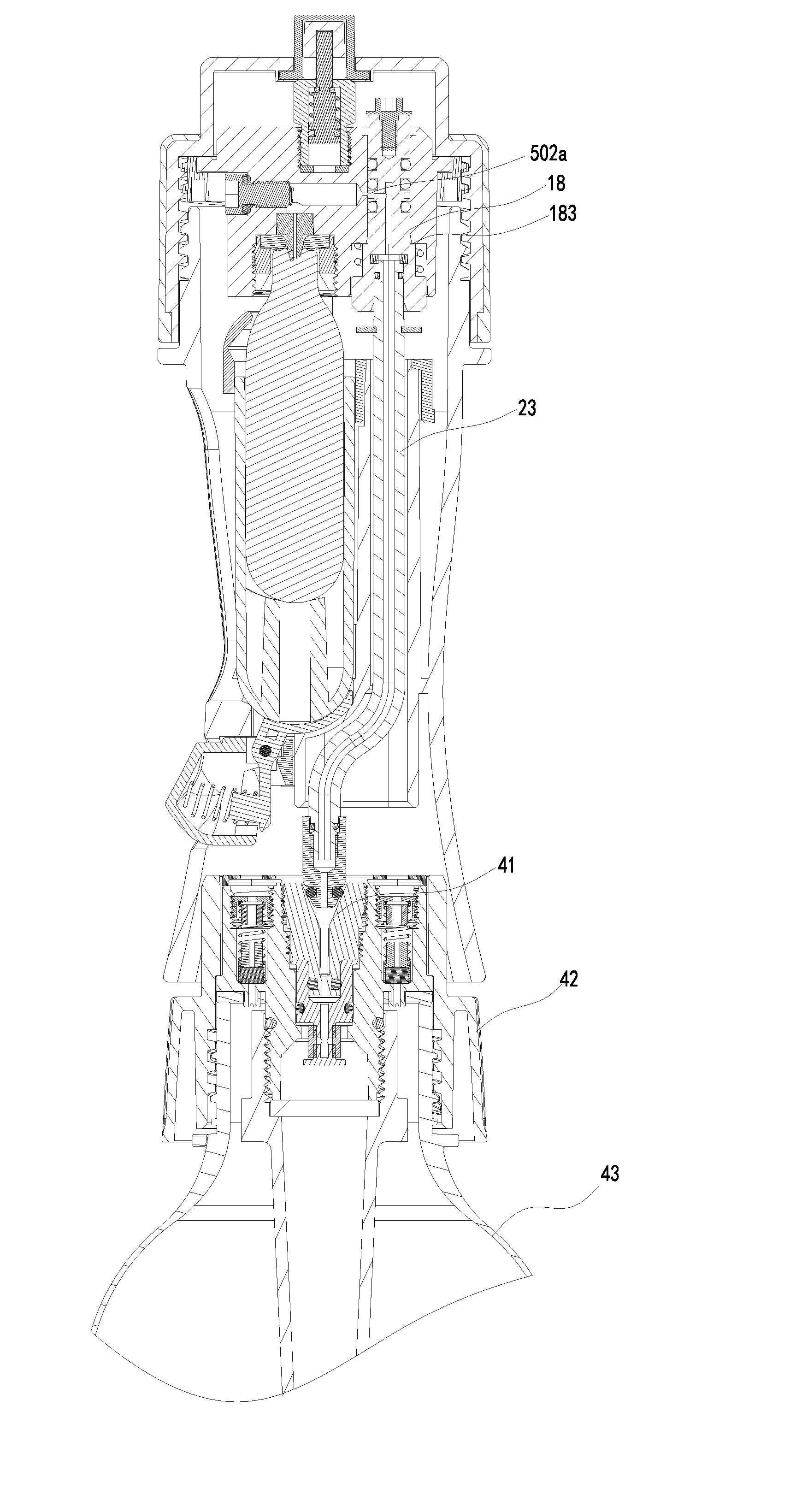 Soda water producing device