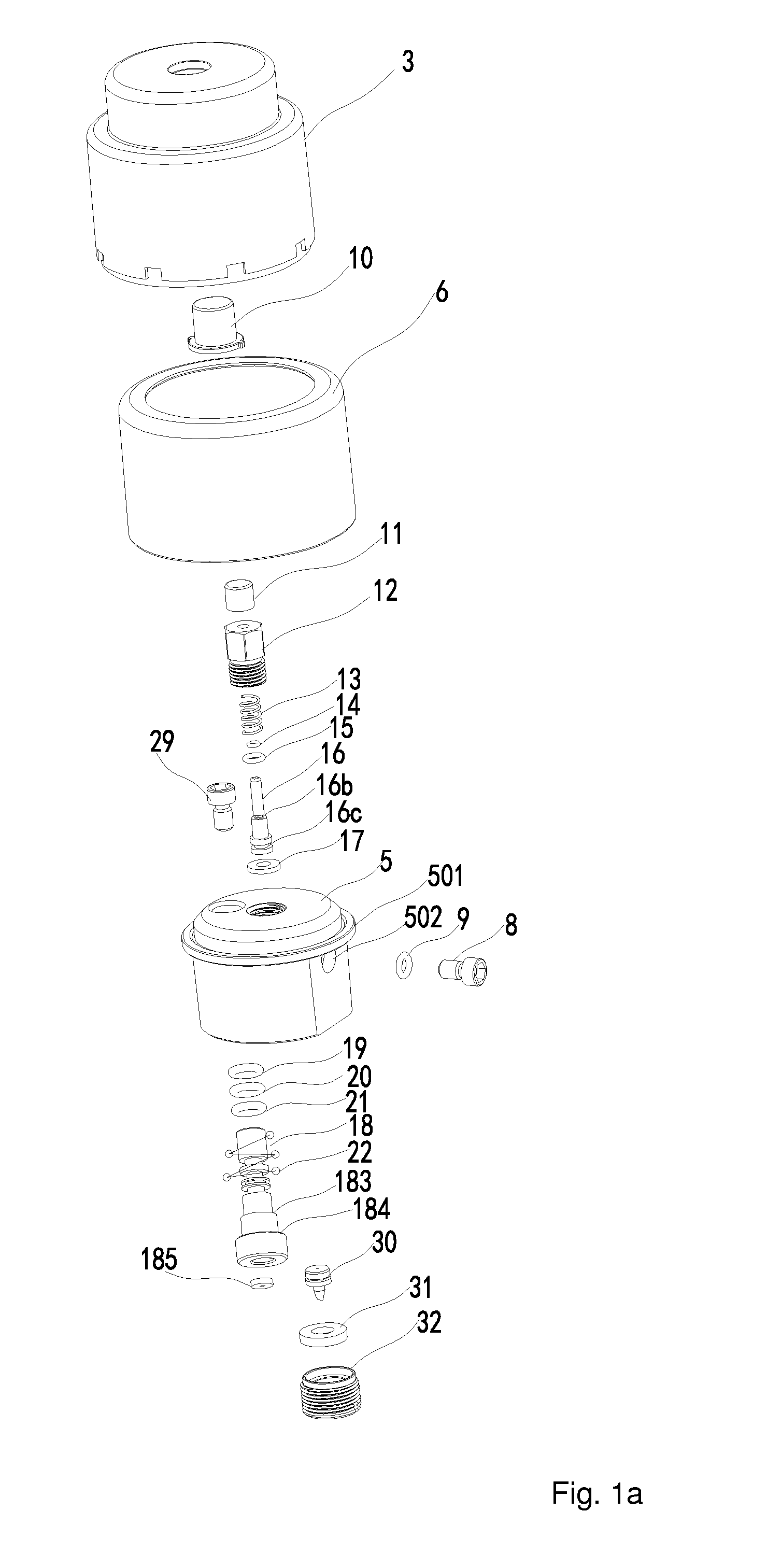 Soda water producing device