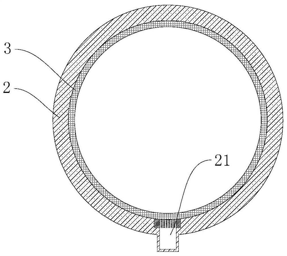 Compressed air energy storage lining cavern sealed by integral rubber capsule