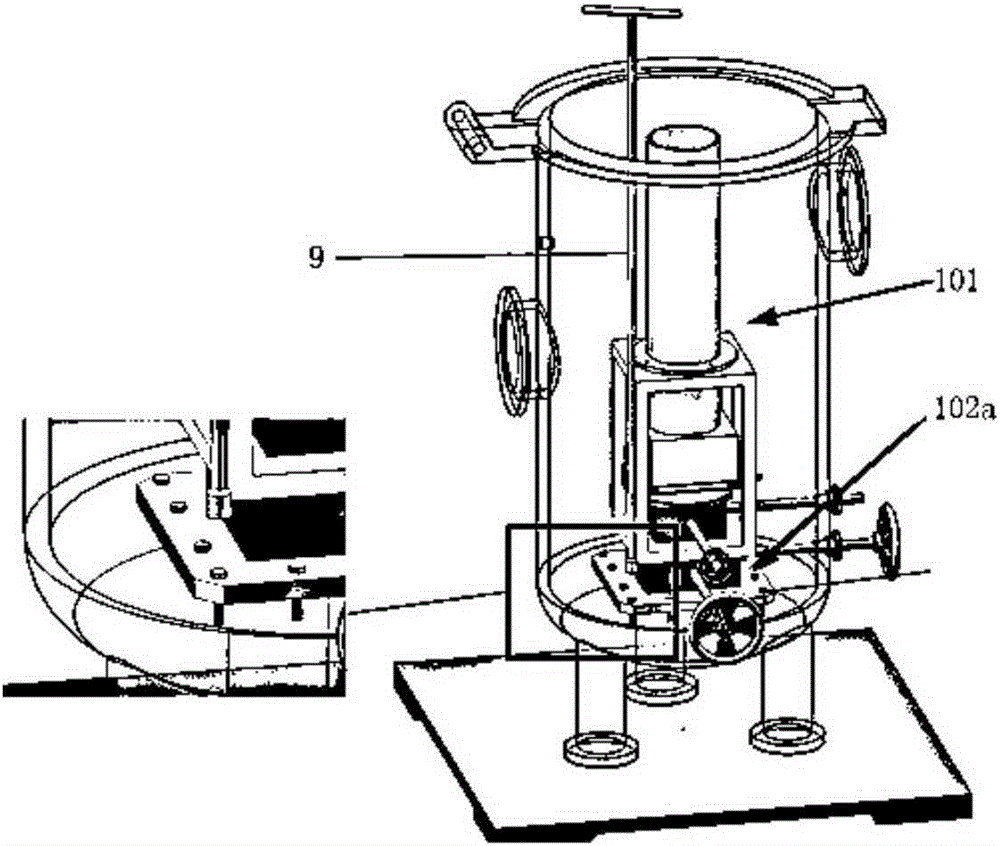 A vacuum high and low temperature lunar soil environment simulation device and its simulation method