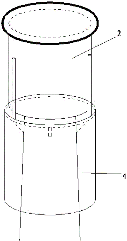 Column-type acceptor for solar tower-type thermal electricity generation and application method thereof