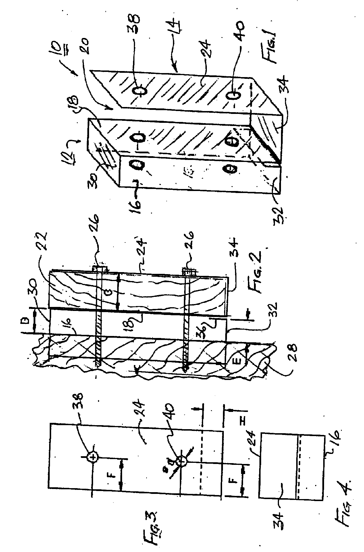 Spacer for mounting a deck ledger board to a building surface