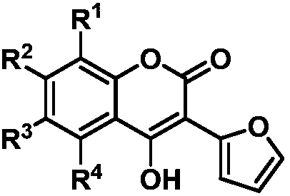 3-(2-furan)-4-hydroxycoumarin compound, preparation method thereof and application of anti-plant fungus