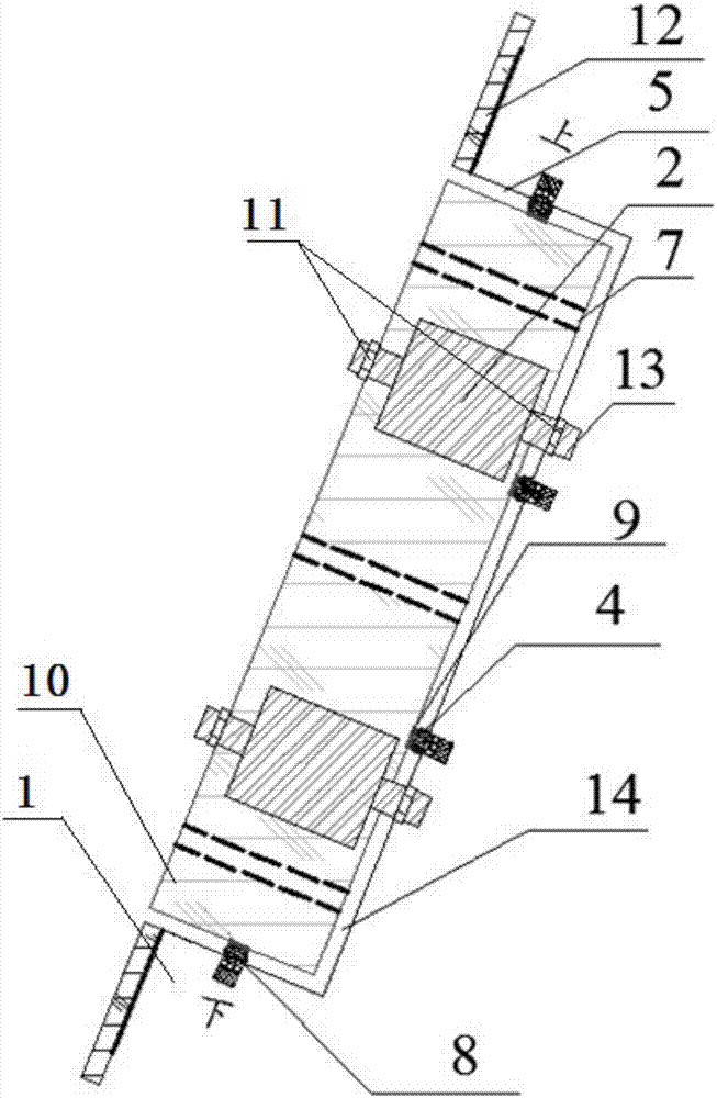 Micro-friction stress test simulating system and method of plunge pool water-permeable side slope plate