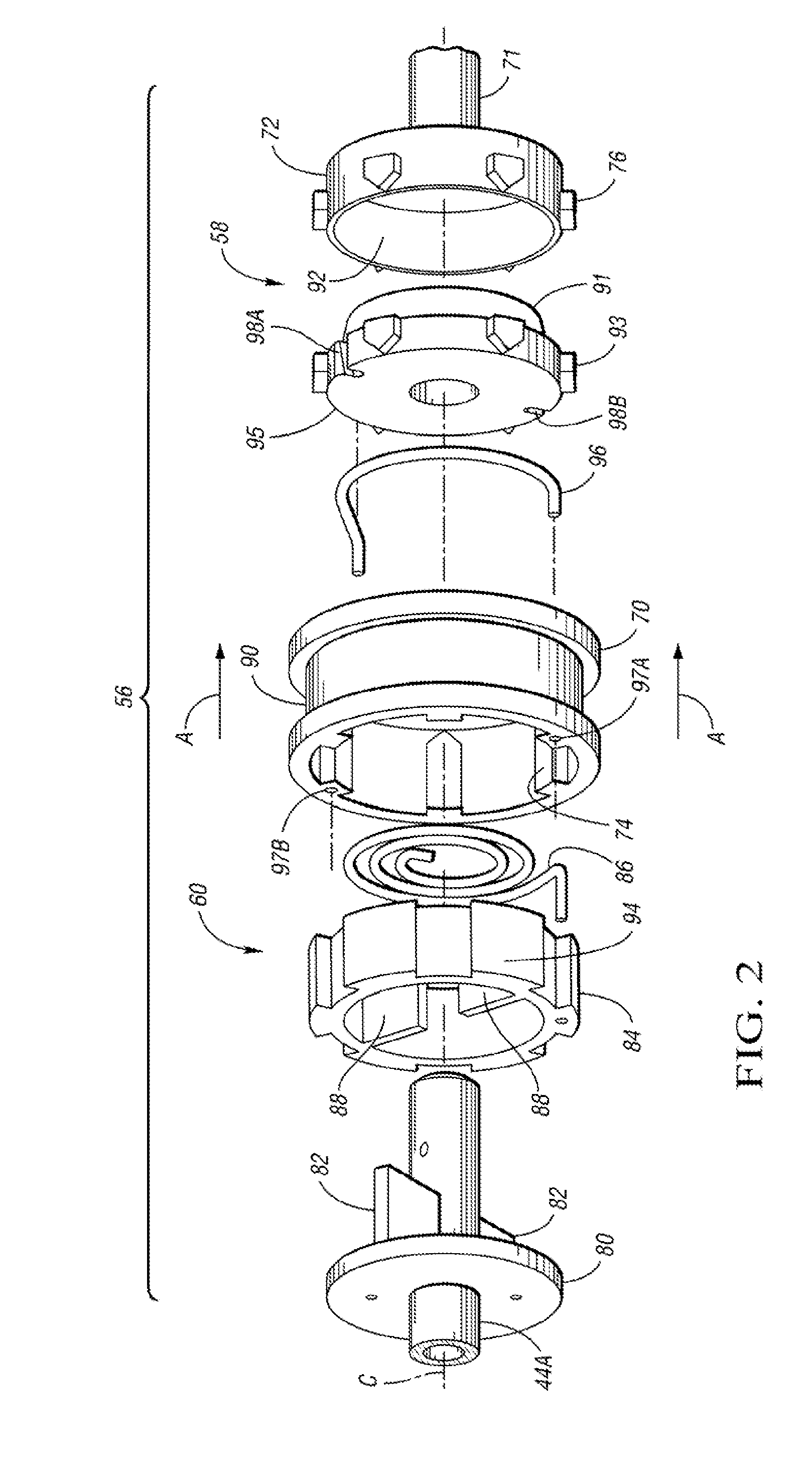 Torque-transmitting assembly with dog clutch and hydrostatic damper and electrically variable transmission with same