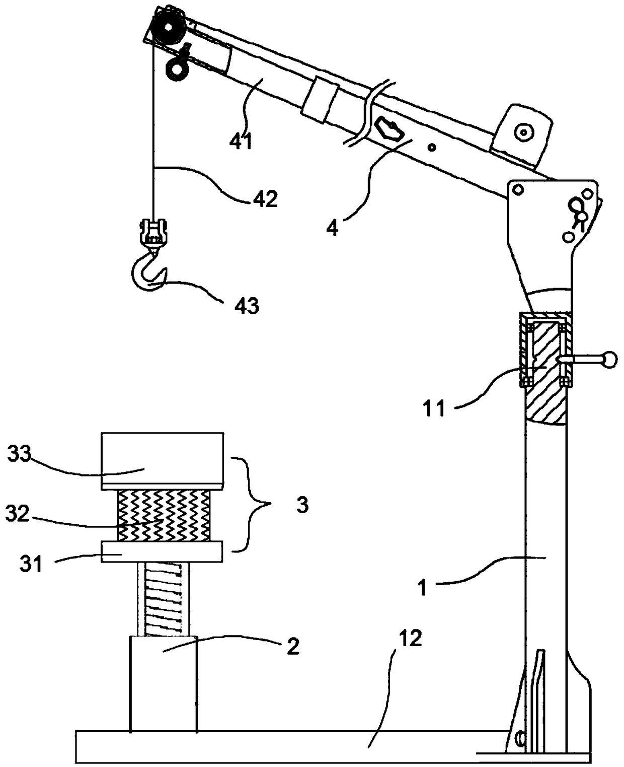 Prefabricated stair temporary support device and application and construction methods thereof